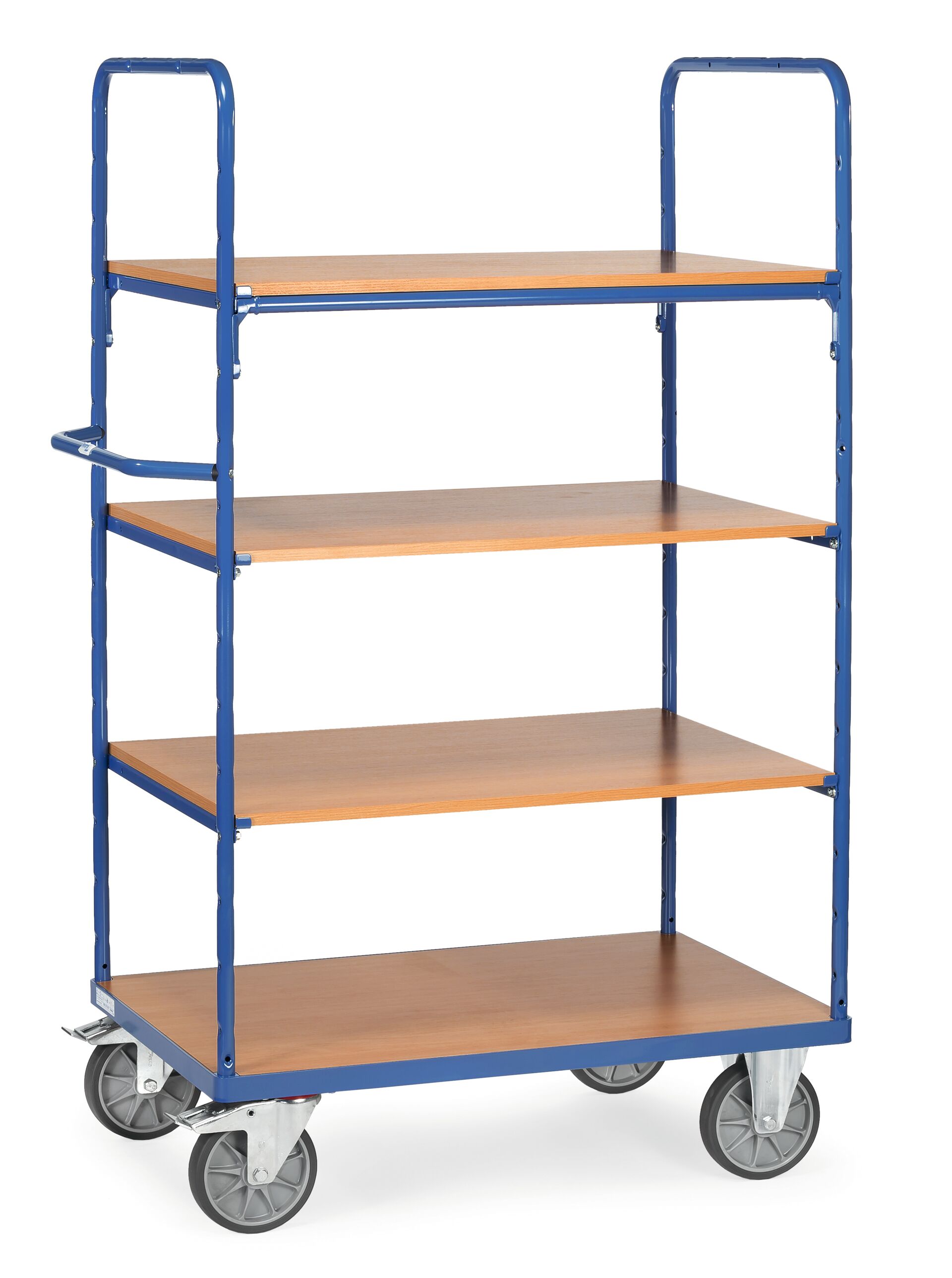 42660 Etagenwagen, 4 x Ladefläche 1169x609 mm, TPE-Räder 200mm