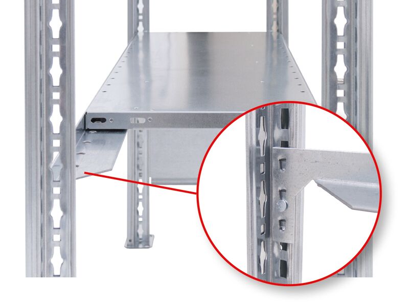 Längenriegel 1000 mm, verzinkt, für MULTIplus85- und MULTIplus150-Fachböden