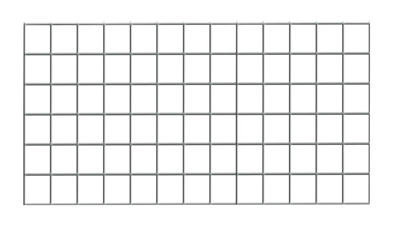 Drahtgitter-Rückwand 300 x 650 mm (H x B), glanzverzinkt