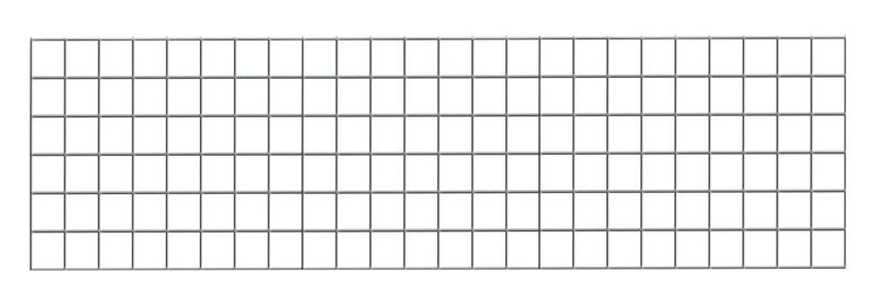 Drahtgitter-Rückwand 300 x 1200 mm (H x B), glanzverzinkt