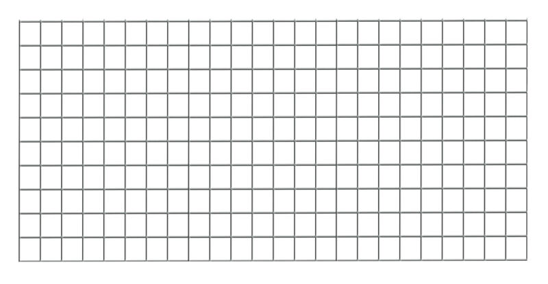 Drahtgitter-Rückwand 300 x 900 mm (H x B), glanzverzinkt