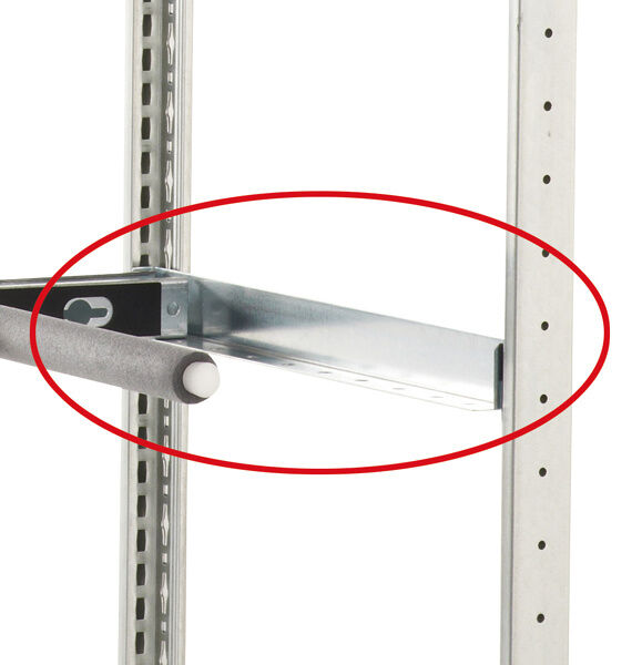 Tiefenwinkel  400  mm, verzinkt für Stecksystem