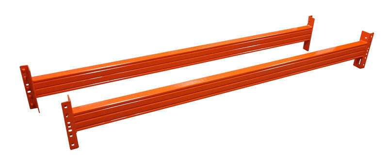 Palettenregal-Holmpaar 1.350 mm, LNS-DUO 80x50x1,5 mm (HxBxT), Belastbarkeit 2.090 kg / Holmpaar, orange