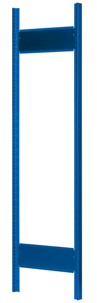 MULTIplus T-Profil-Rahmen 2000x600 mm, RAL 5010 enzianblau, 2 Tiefenriegel, unmontiert