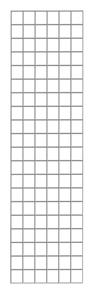 Drahtgitter-Seitenwand 1000 x 300 mm (H x T), glanzverzinkt