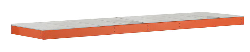 Zusatzebene mit Stahlpaneelen, Z1, 2146 x 773 mm, orange/verzinkt, Fachlast 447 kg