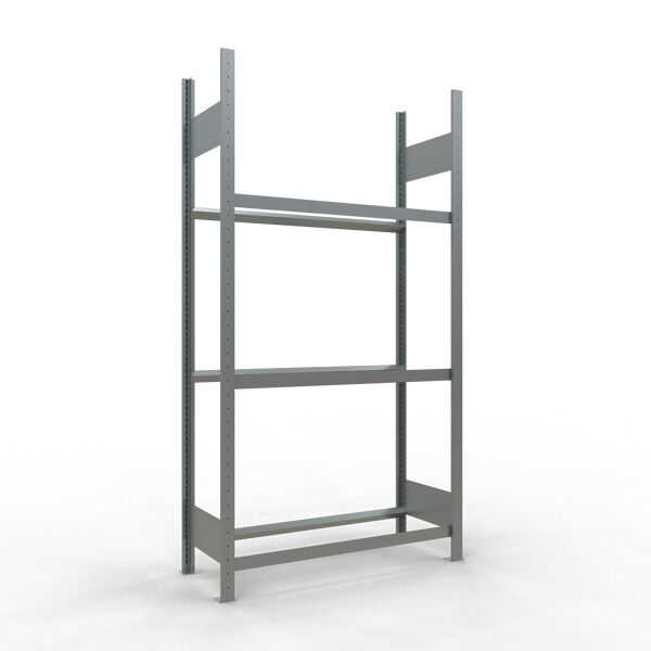Grundregal, Räder-/Reifenregal, 2000 x 1050 x 400 mm (HxBxT), verzinkt, 3 Lagerebenen á 150 kg Fachlast pro Ebene