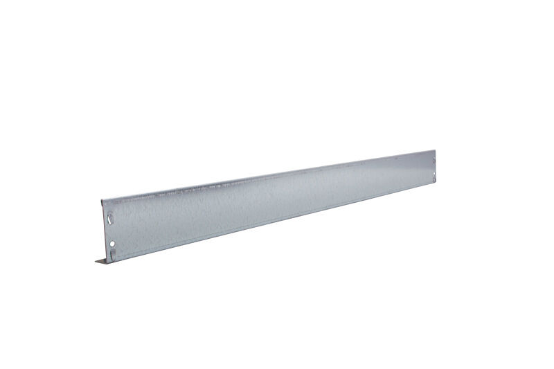 Schüttgutleiste, 90 x 1000 mm (H x B), verzinkt für MULTIplus85- und MULTIplus150-Fachböden