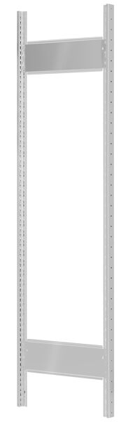 MULTIplus T-Profil-Rahmen 2300x600 mm, RAL 7035 lichtgrau, 2 Tiefenriegel, unmontiert