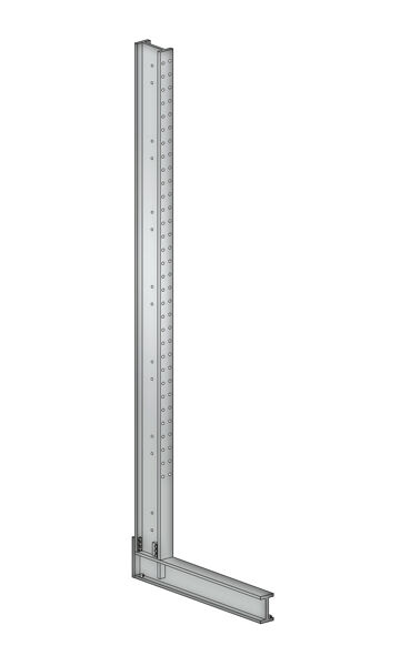 K 6000 Kragarmständer, einseitig 2000 x 750 mm, IPE 180, Maximallast 4250 kg, RAL 7001