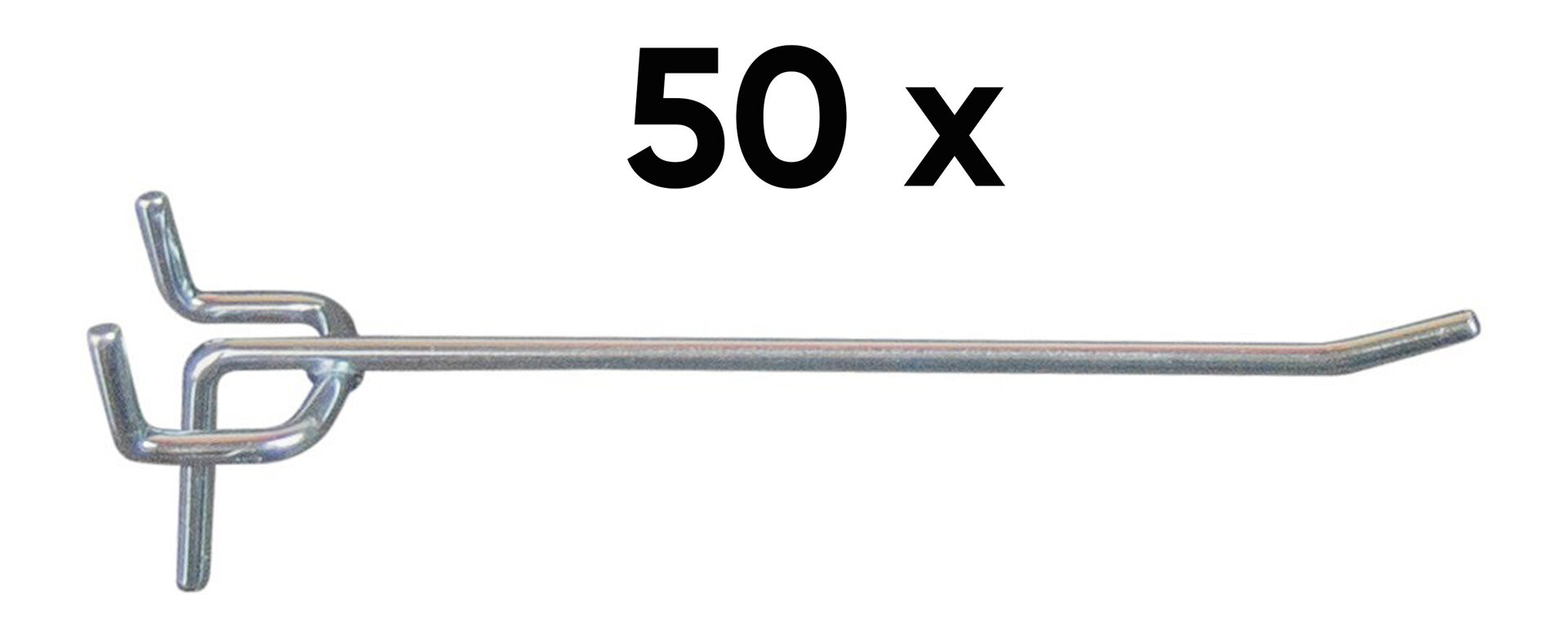 12490-50 Lochwandhaken Typ 1, Länge 120 mm 50-er Pack