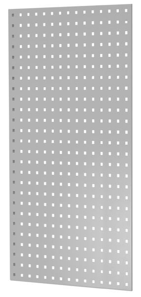 Lochplatten-Seitenblende, 90 x 1000 x 600 mm (H x T), RAL 7035 lichtgrau