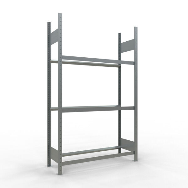 Grundregal, Räder-/Reifenregal, 2000 x 1200 x 400 mm (HxBxT), verzinkt, 3 Lagerebenen á 150 kg Fachlast pro Ebene