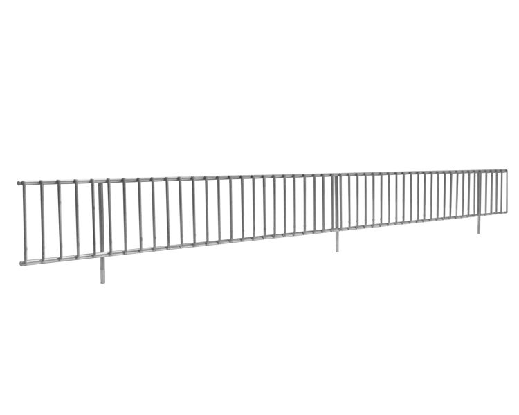 Draht-Schüttgutleiste 750 mm, glanzverzinkt für MULTIplus150-Fachböden