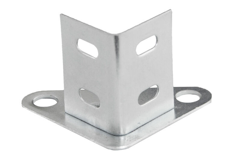 Einfach-Stahlfuß für Winkelprofil 35x35 und 40x40 mm, verzinkt