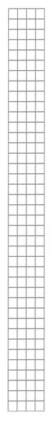 Drahtgitter-Seitenwand 1950 x 200 mm (H x T), glanzverzinkt
