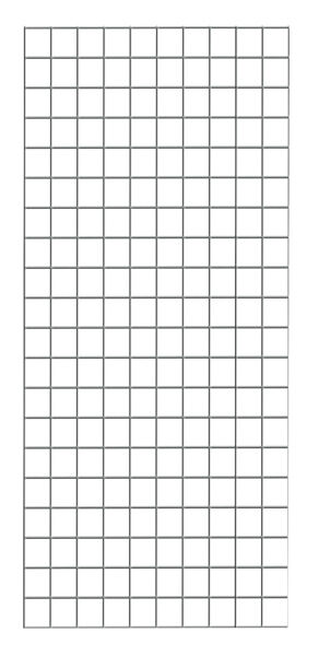 Drahtgitter-Seitenwand 1000 x 500 mm (H x T), glanzverzinkt