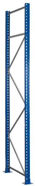 Palettenregal-Ständerahmen S610-M18-U, unmontiert, 8000x1100 mm, blau/verzinkt