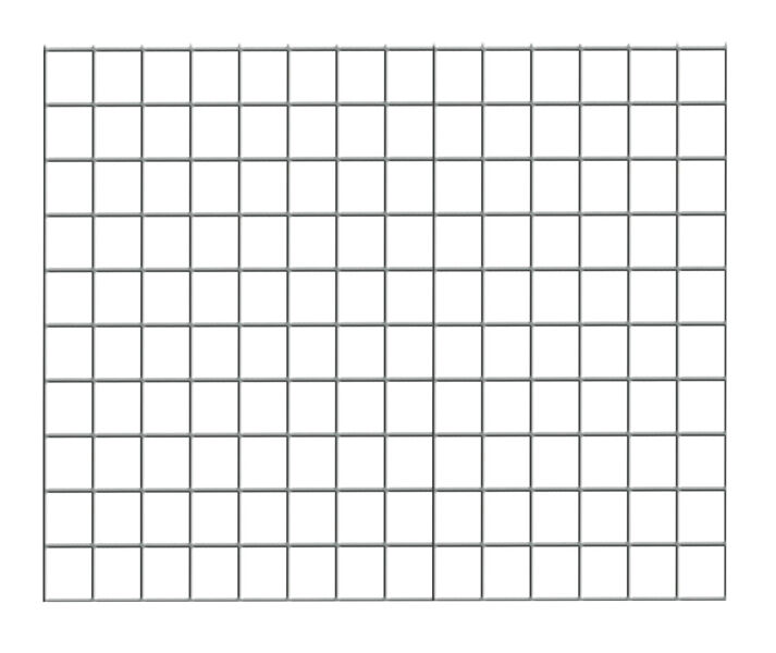 Drahtgitter-Seitenwand 500 x 700 mm (H x T), glanzverzinkt