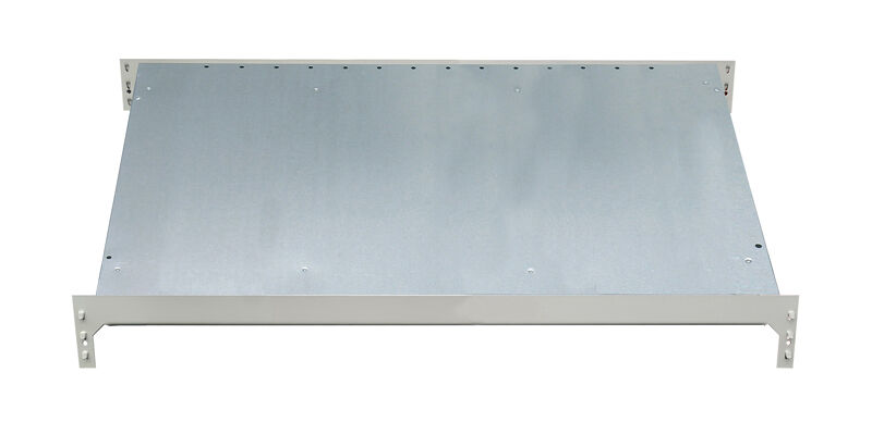 Zusatzebene für Schrägbodenregal XL MULTIplus150, 1300 x 1200, verzinkt/RAL 7035 lichtgrau