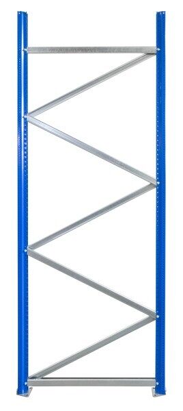 W 100-Ständerrahmen, unmontiert, 2500x800 mm, blau/verzinkt