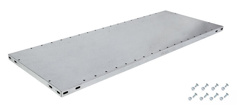Zusatz-Fachboden MULTIplus85, 1000x400 mm, verzinkt, inkl. 8 Schauben + Muttern