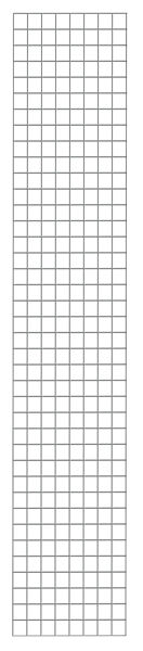 Drahtgitter-Seitenwand 1950 x 400 mm (H x T), glanzverzinkt