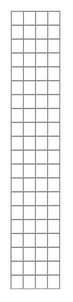 Drahtgitter-Seitenwand 1000 x 200 mm (H x T), glanzverzinkt