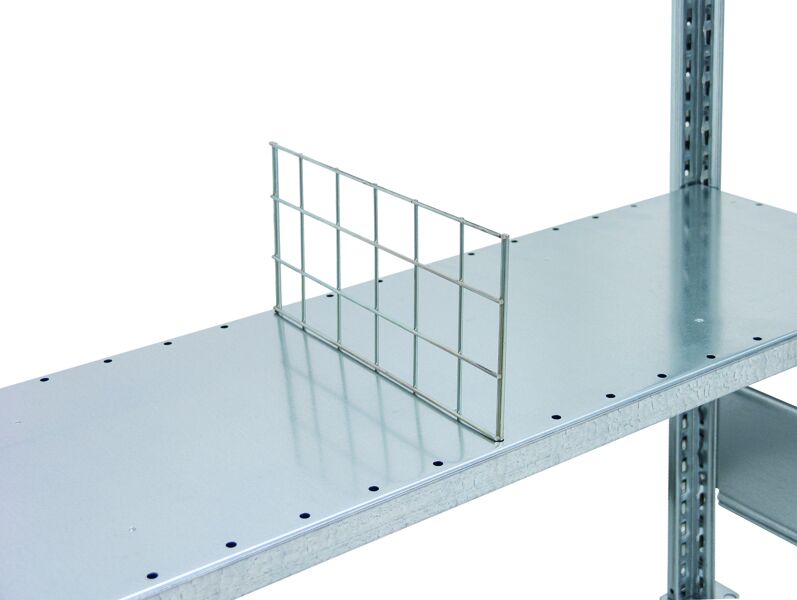Draht-Steckgitter, 600 x 140 mm (T x H), glanzverzinkt für MULTIplus250- und MULTIplus330-Fachböden