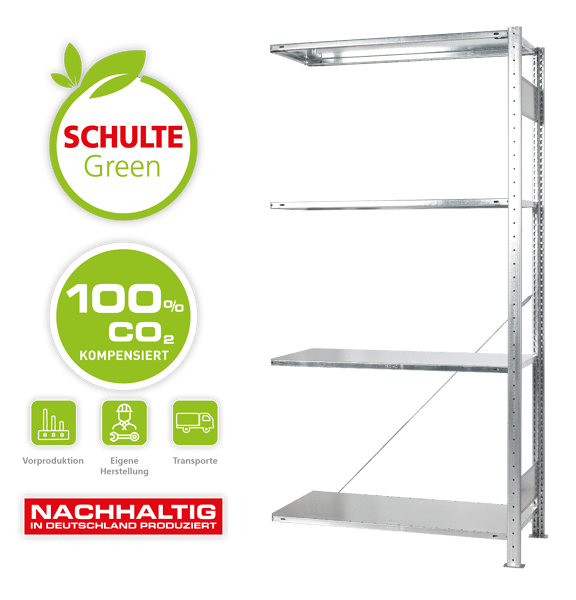 Anbaur.2000x1000x400 mm, verzinkt - 4 Bd.Typ 150 kg, im Karton