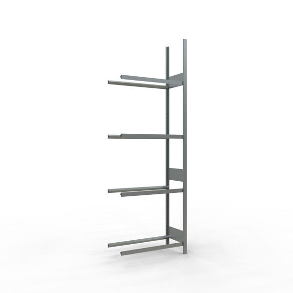 Anbauregal, Räder-/Reifenregal, 2750 x 900 x 400 mm (HxBxT), verzinkt, 4 Lagerebenen á 150 kg Fachlast pro Ebene