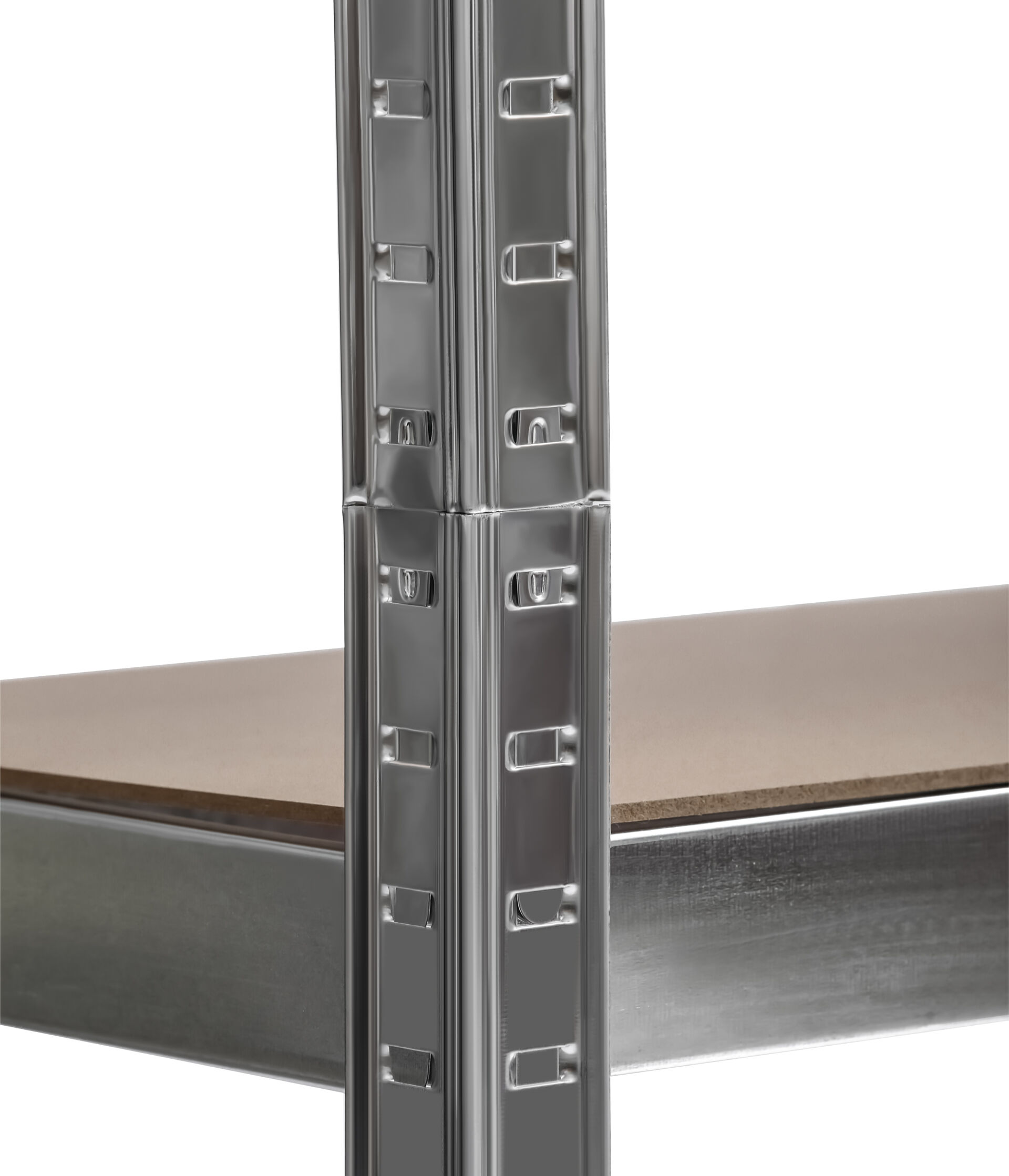 Schwerlastregal mit 5 MDF-Böden, 180x130x45 cm (HxBxT), 150 Kg Traglast pro Boden, verzinkt