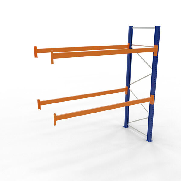 Palettenanbauregal 1 Feld 2700 mm - 3000x1100mm,HxT,4 Holme (1500kg)