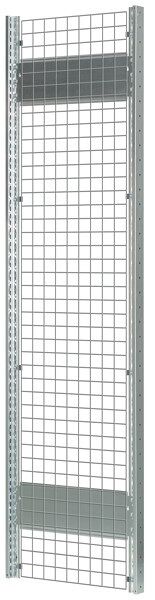 Drahtgitter-Seitenwand 300 x 200 mm (H x T), glanzverzinkt