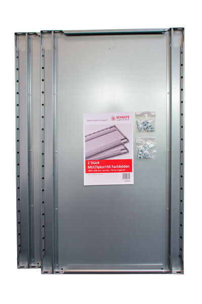 2er-Pack-Zusatz-Fachboden MULTIplus150 1000 x 600, verzinkt, inkl. 8 Fachbodenträgern