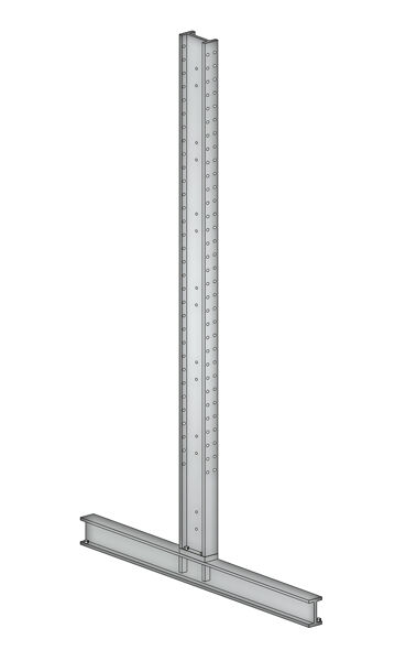 K 6000 Kragarmständer, doppelseitig 4000 x 750 mm, IPE 240, Maximallast 8500 kg, RAL 7001