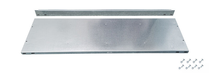 Zusatz-Fachboden MULTIplus85 1300 x 300, verzinkt, inkl. 4 Schrauben + Mutten und Anschlagleiste