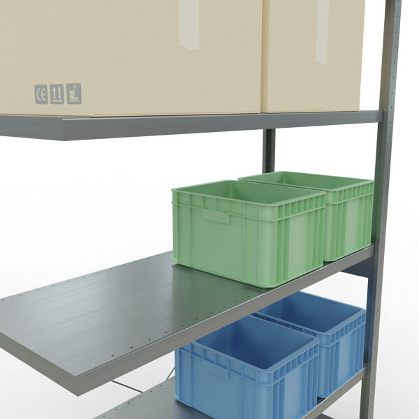 Stecksystem Anbauregal - 2500x1300x500 mm, Typ  250 kg