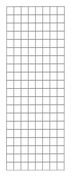 Drahtgitter-Seitenwand 1000 x 400 mm (H x T), glanzverzinkt