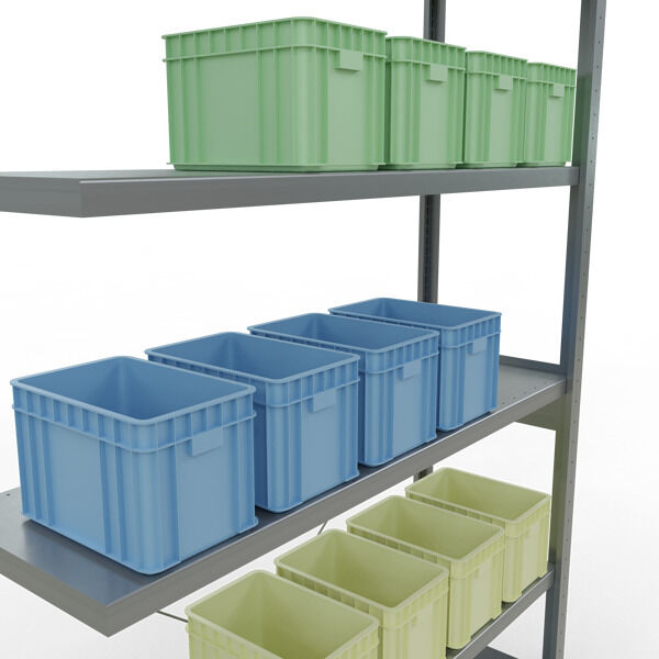 Stecksystem Anbauregal - 2500x1300x400 mm, Typ  250 kg