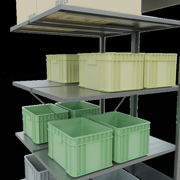 Anbauregal, Doppelregal, Fachbodenregal Stecksysem MULTIplus150, 2000 x 1000 x (2x500) mm (HxBxT), 2x5 Fachböden, Kreuzstrebe, verzinkt