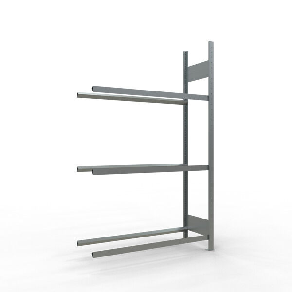 Anbauregal, Räder-/Reifenregal, 2000 x 1200 x 400 mm (HxBxT), verzinkt, 3 Lagerebenen á 150 kg Fachlast pro Ebene