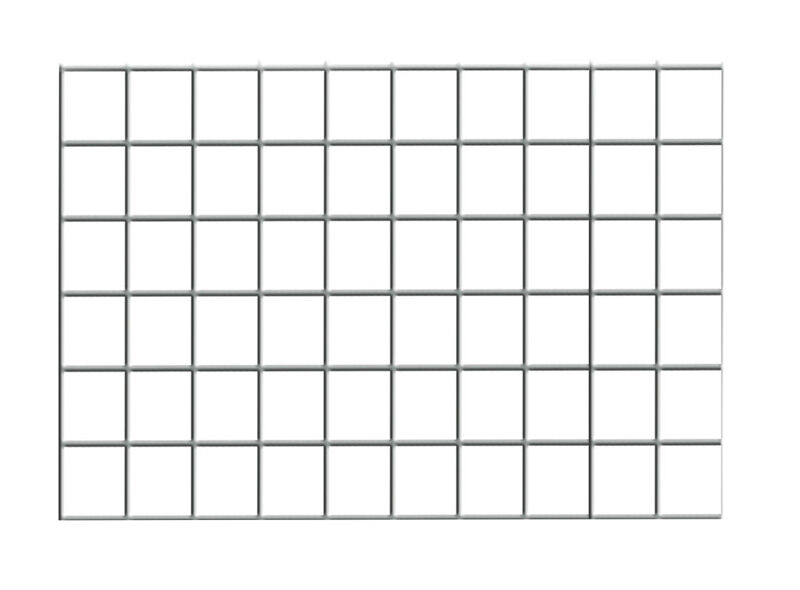 Drahtgitter-Seitenwand 300 x 500 mm (H x T), glanzverzinkt