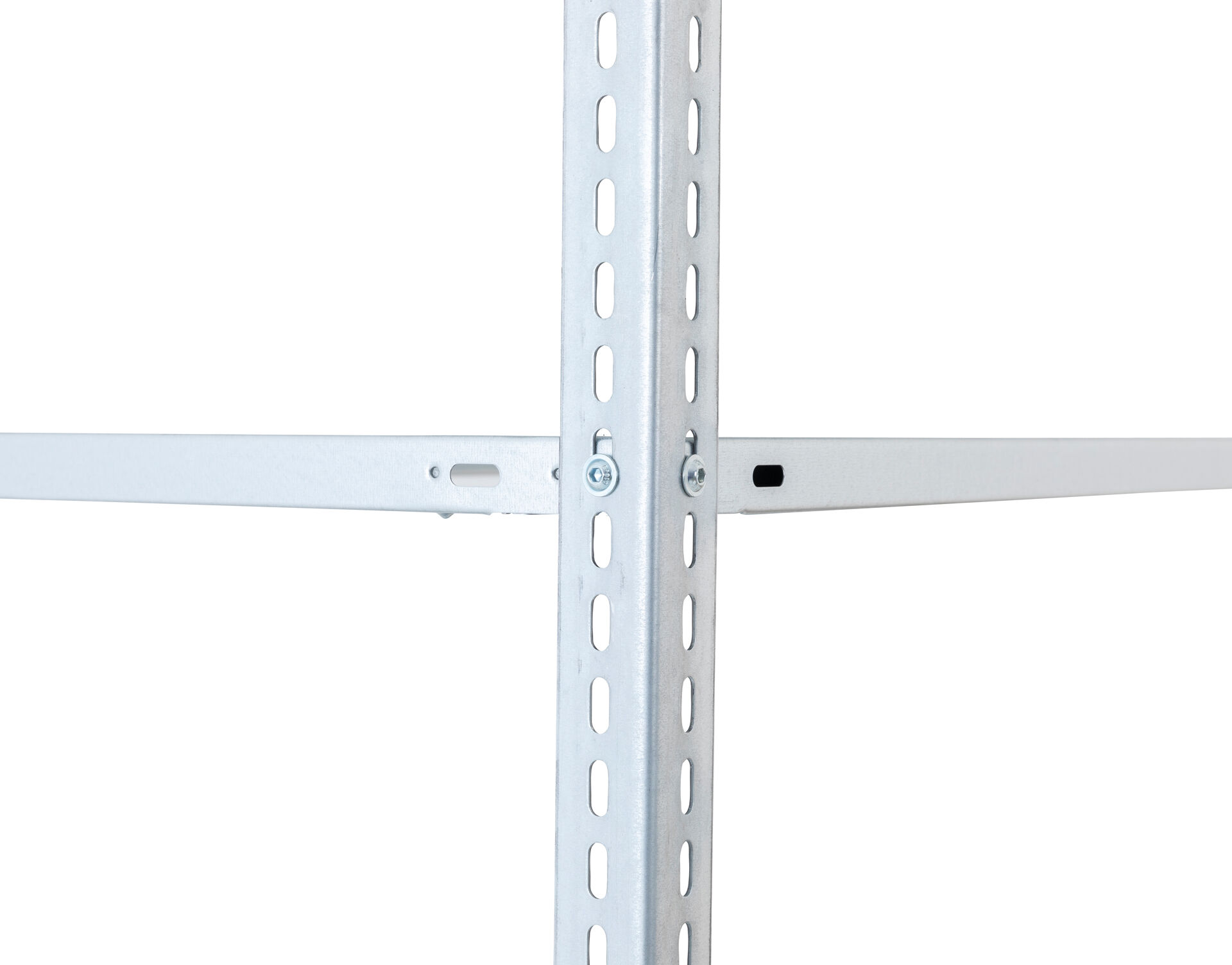 Grundregal, Fachbodenregal Schraubsystem MULTIplus150, 2500 x 750 x 400 mm (HxBxT), verzinkt, 6 Fachböden