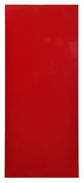 Vollblech-Seitenblende, 90 x 1300 x 600 mm (H x T), RAL 3000 feuerrot