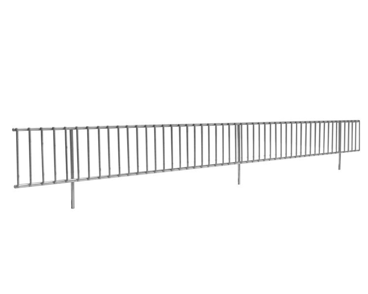 Draht-Schüttgutleiste 1300 mm, glanzverzinkt für MULTIplus250- und MULTIplus330-Fachböden