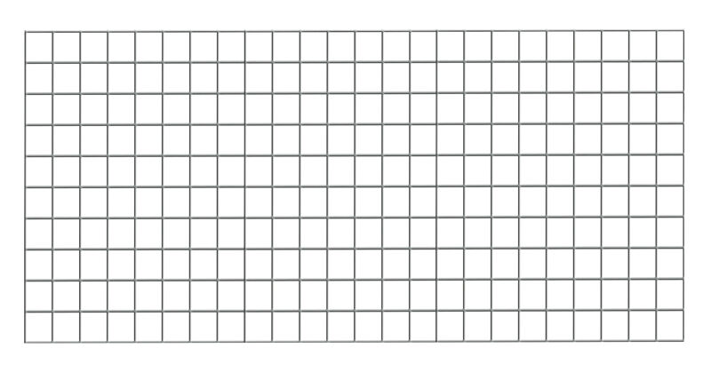Drahtgitter-Rückwand 500 x 1200 mm (H x B), glanzverzinkt