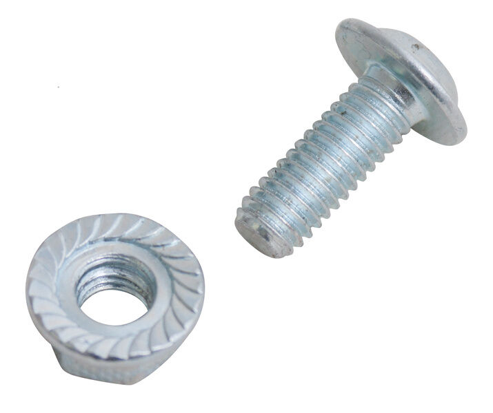 M6x16 Linsenschraube, mit Innensechskant, Bundmutter m. Sperrverzahnung, VE 50