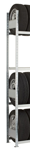 MULTIplus T-Profil-Rahmen 2500x800 mm, verzinkt, 3 Tiefenriegel, unmontiert
