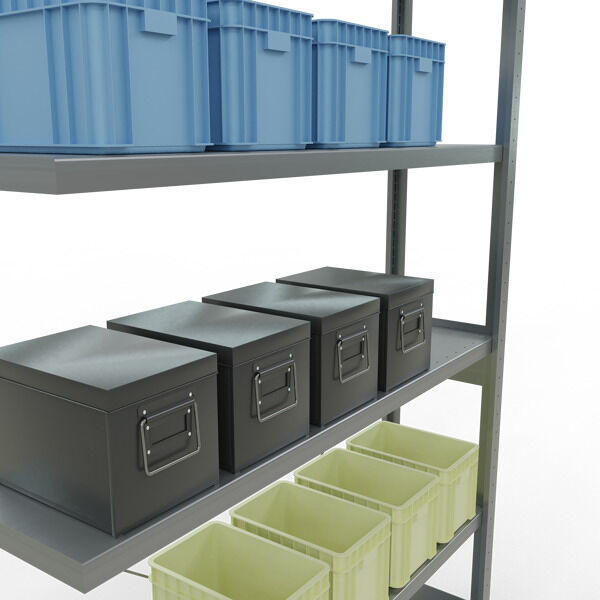 Stecksystem Anbauregal - 2500x1300x300 mm, Typ  250 kg